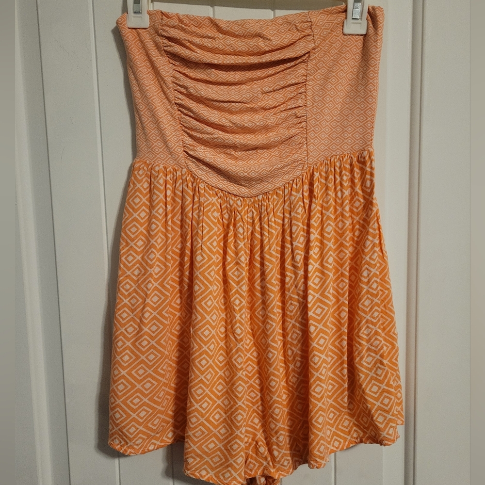 Roxy Strappless Romper Pale Peach ❤️